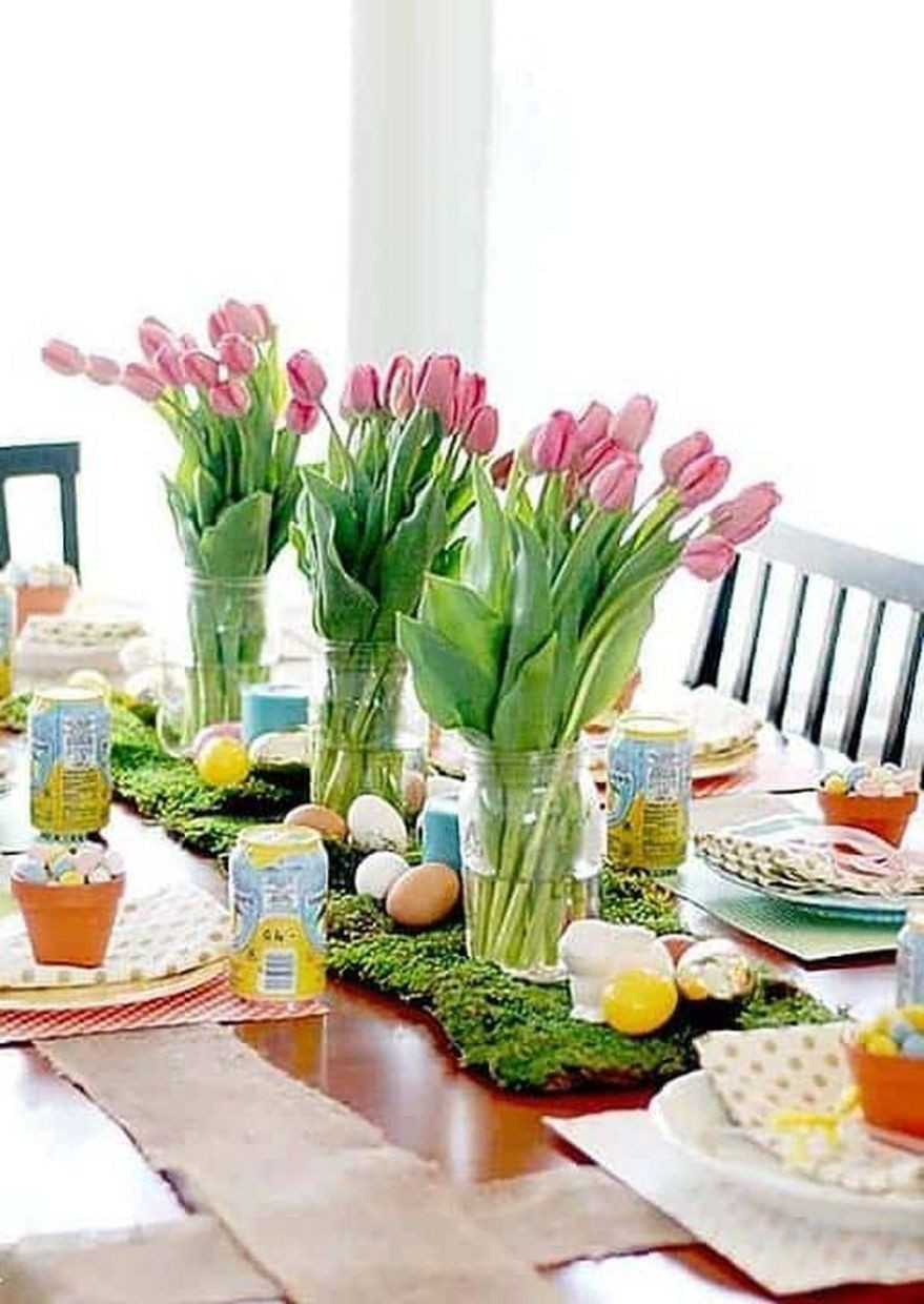 Easter Dinner Table Settings
 Admiring Easter Table Decoration Ideas To Try Asap 09