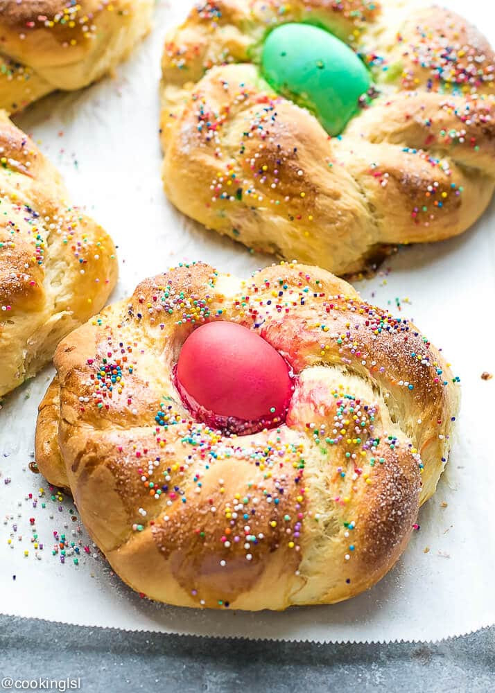 Easter Egg Bread
 Mini Braided Easter Bread Recipe Cooking LSL