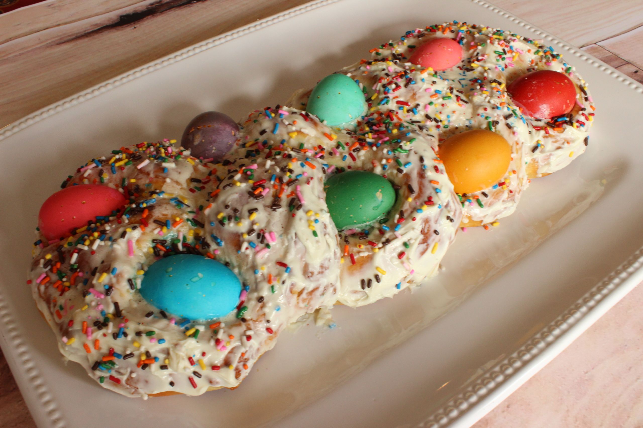 Easter Egg Bread
 Braided Easter Egg Bread