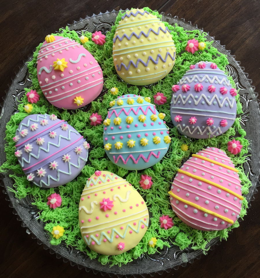 Easter Egg Cake Ideas
 Mini Easter Egg Cakes CakeCentral