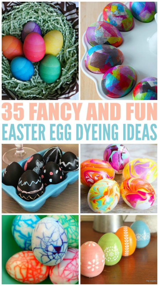 Easter Egg Dying Ideas
 35 Fancy and Fun Easter Egg Dyeing Ideas
