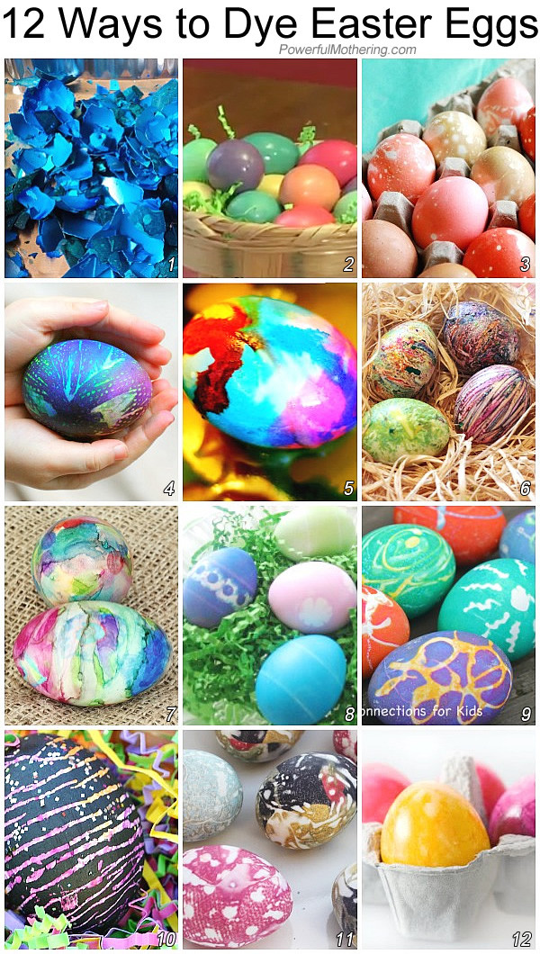 Easter Egg Dying Ideas
 How to dye Easter eggs in 12 different and exciting ways