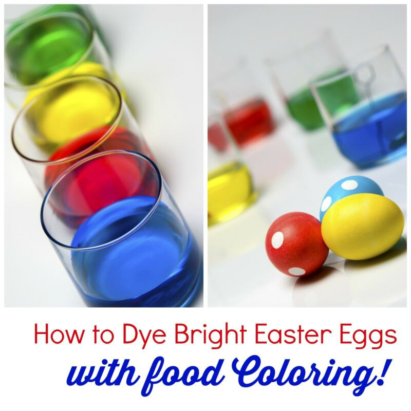 Easter Eggs With Food Coloring
 How to Dye Bright Easter Eggs with food coloring