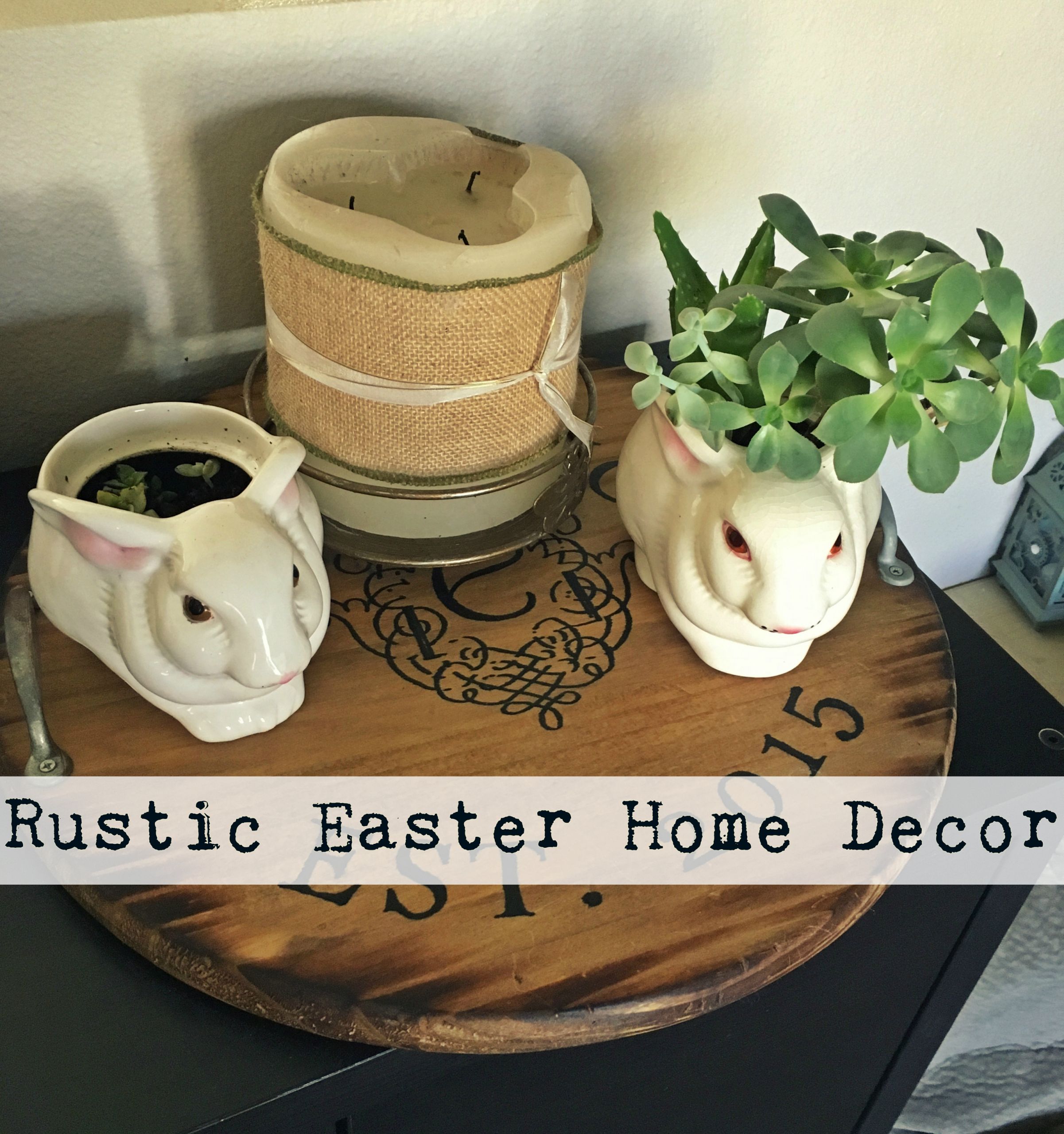 Easter Home Decor
 Rustic Easter Bunny Home Decor