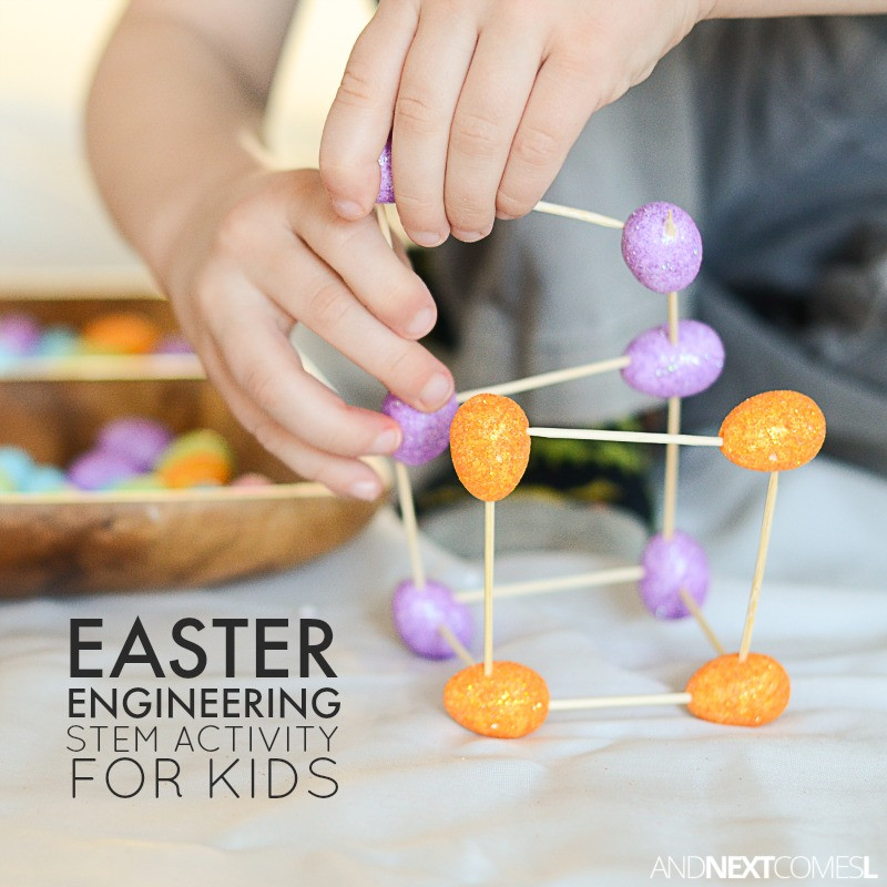 Easter Stem Activities
 Easter Egg Engineering STEM Activity for Kids