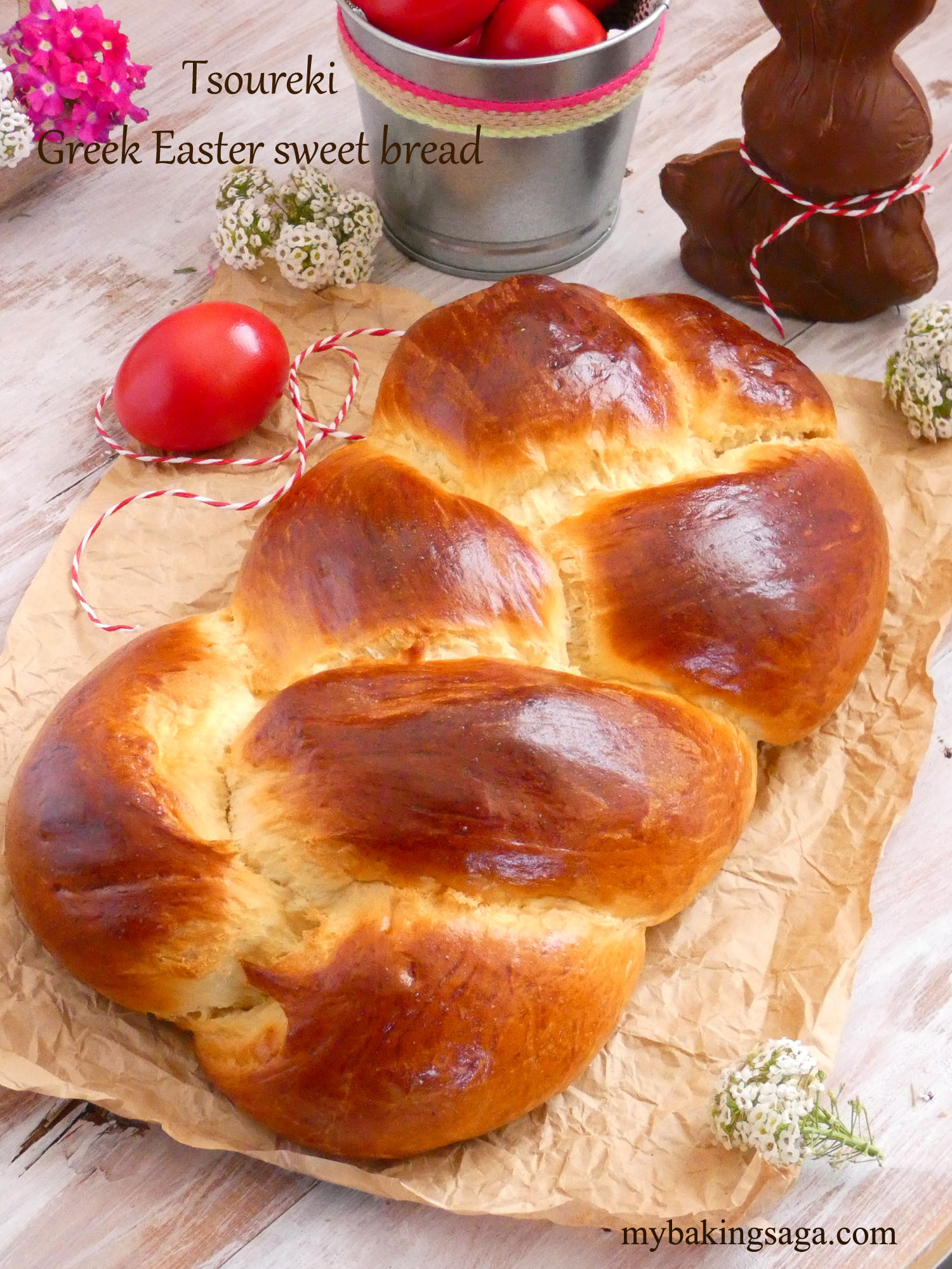Easter Sweet Bread Recipe
 Tsoureki Greek Easter sweet bread