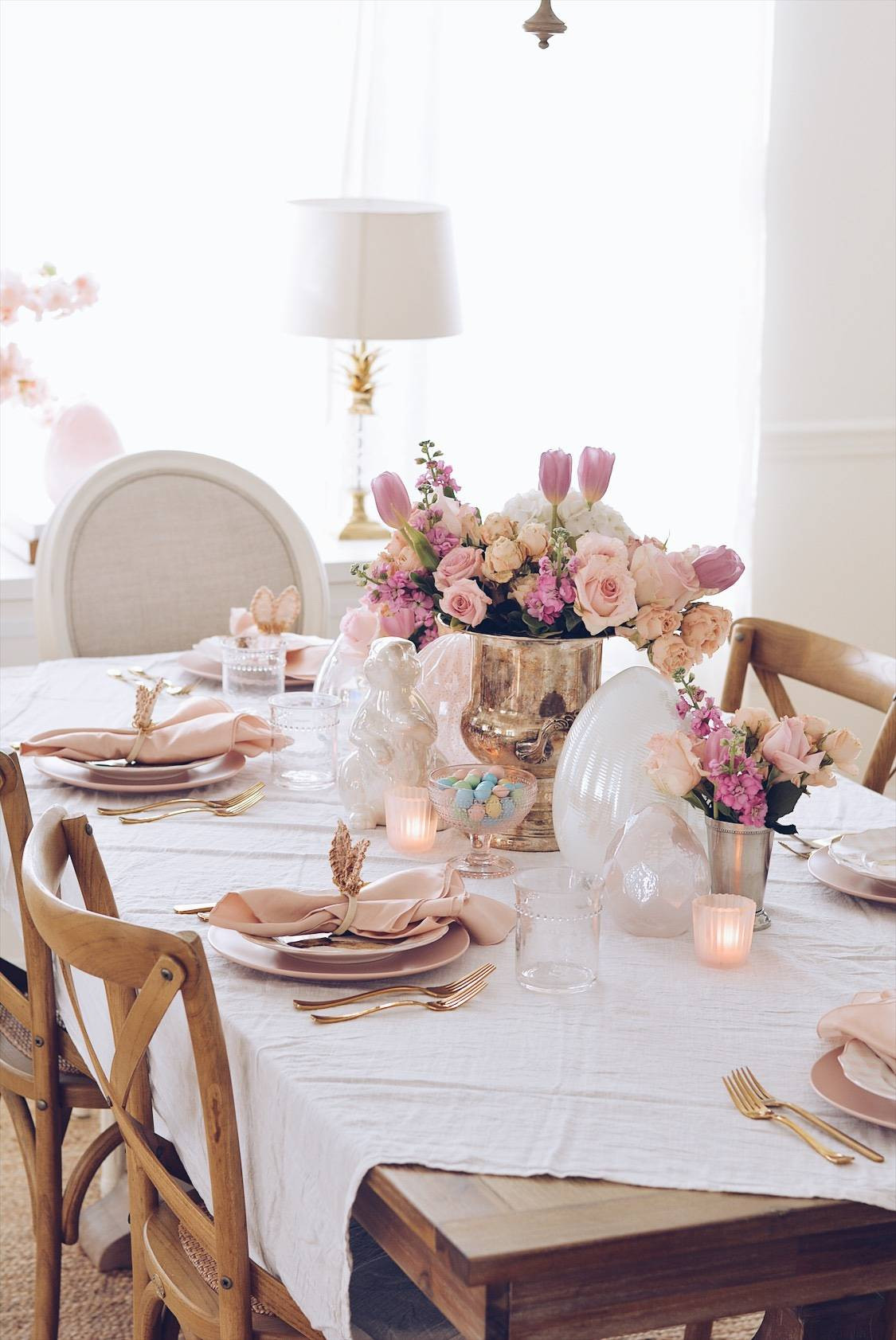 Easter Table Decor
 Beautiful Easter Tablescape Ideas Easter Table Decor