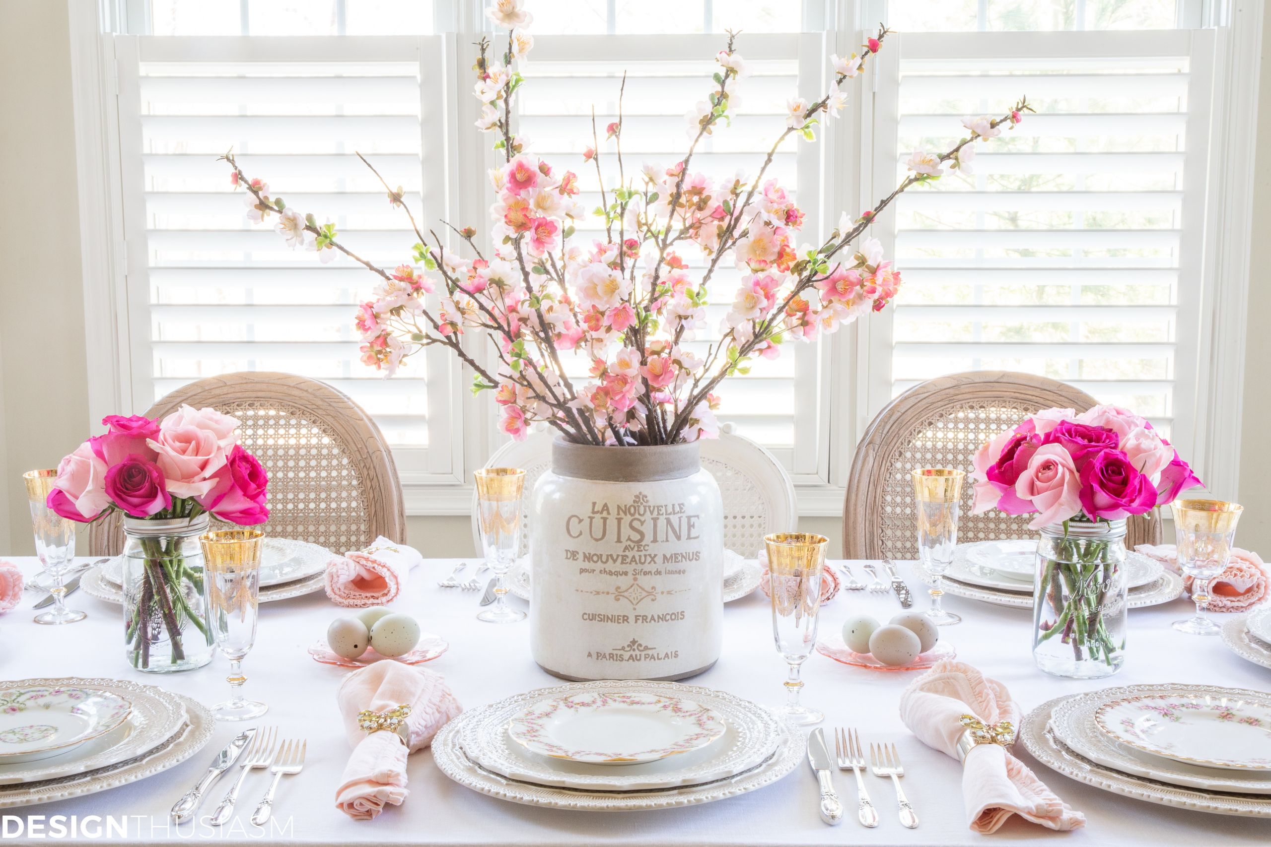 Easter Table Decor
 Easter Ideas Using Blush Pink in Your Easter Table Decor