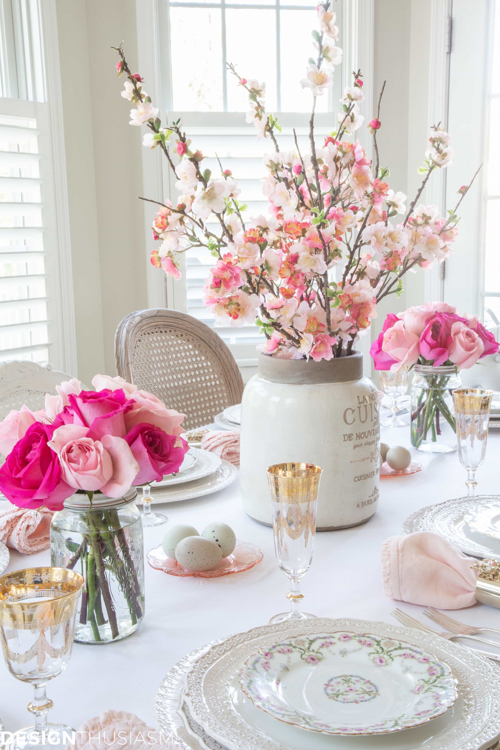 Easter Table Decor
 Easter Ideas Using Blush Pink in Your Easter Table Decor