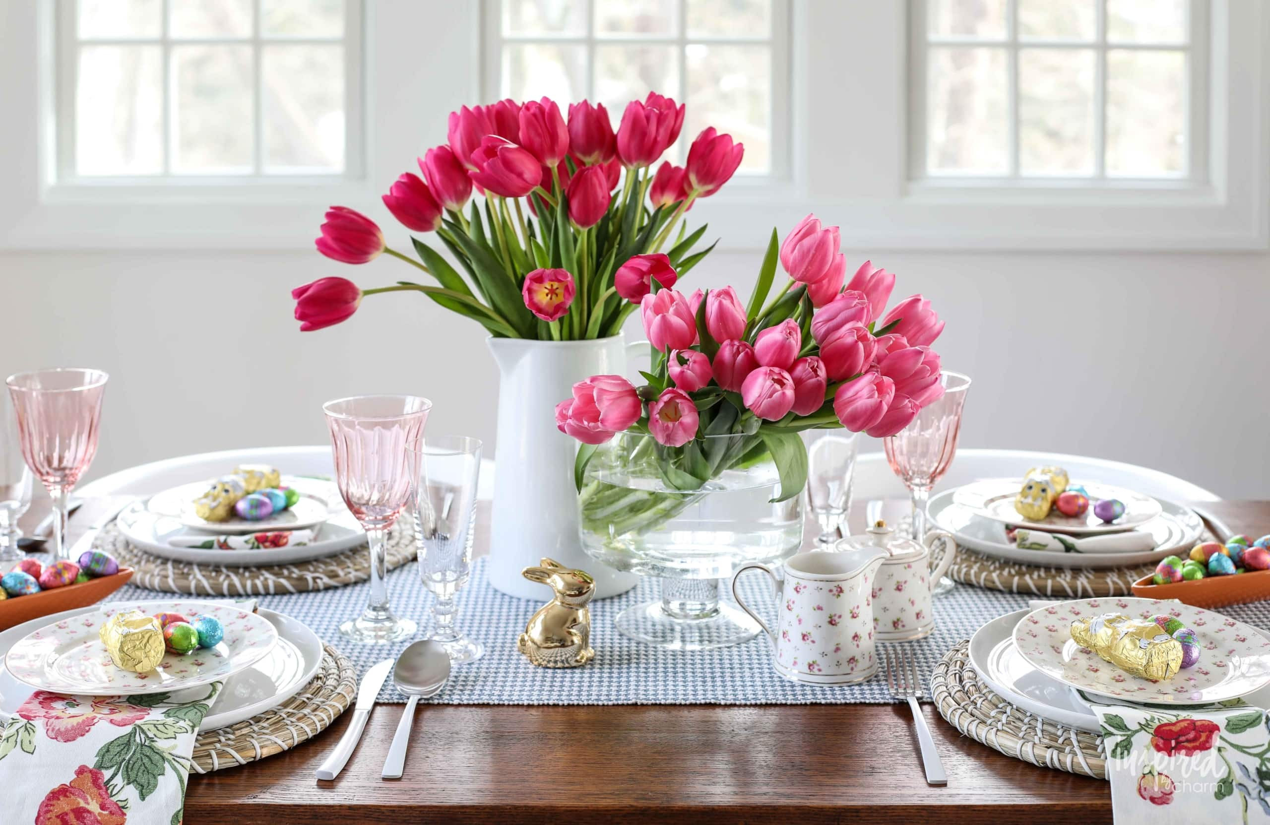 Easter Table Decor
 Floral Inspired Easter Table Decor