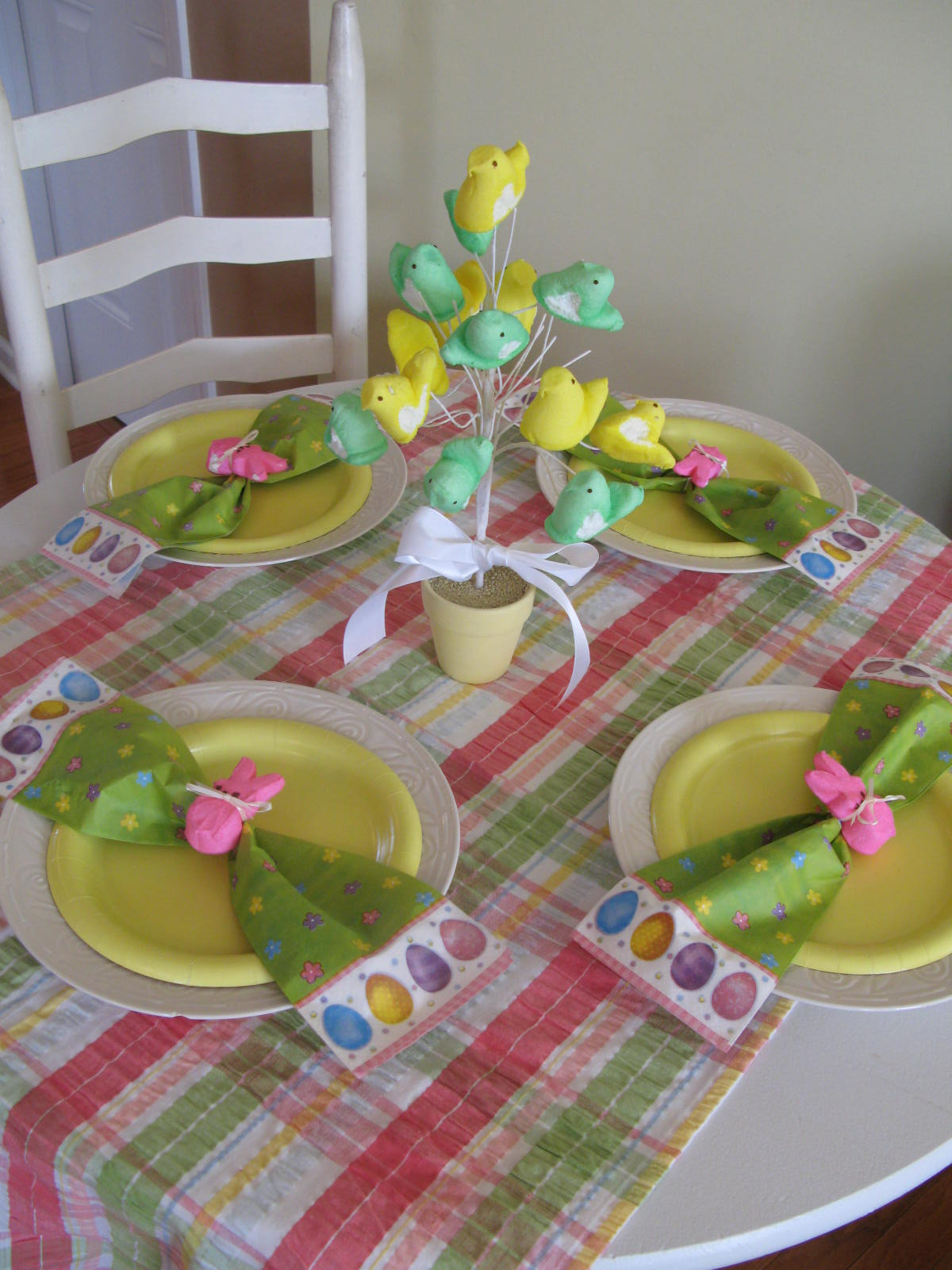 Easter Table Setting Ideas
 Roundabout $10 Easter table setting
