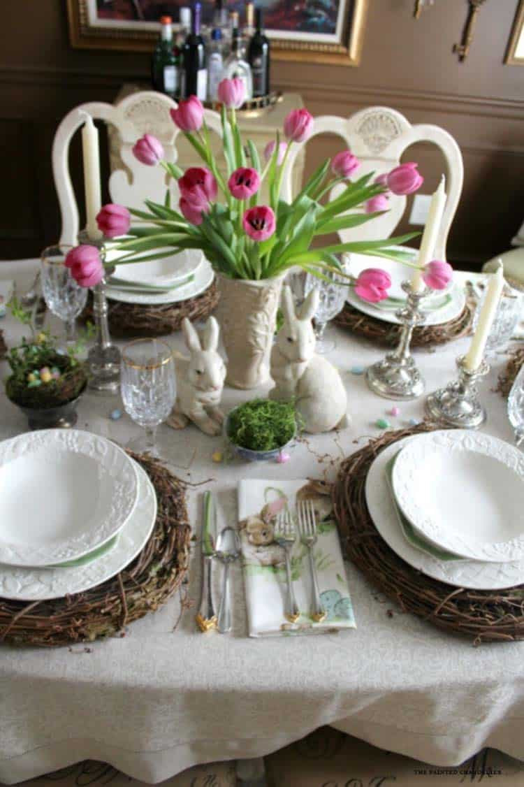 Easter Table Setting Ideas
 25 Gorgeous DIY Easter Tablescape Decorating Ideas For Spring