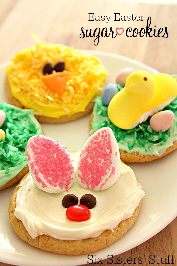 Easy Easter Cookie Recipe
 Easy Easter Sugar Cookies 3 Different Ways – Six Sisters