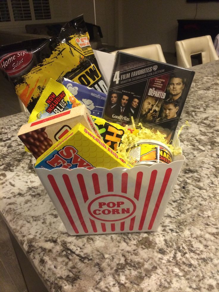 Engagement Gift Ideas For Young Couples
 Movie Night Basket Gift Movie night t basket Great for