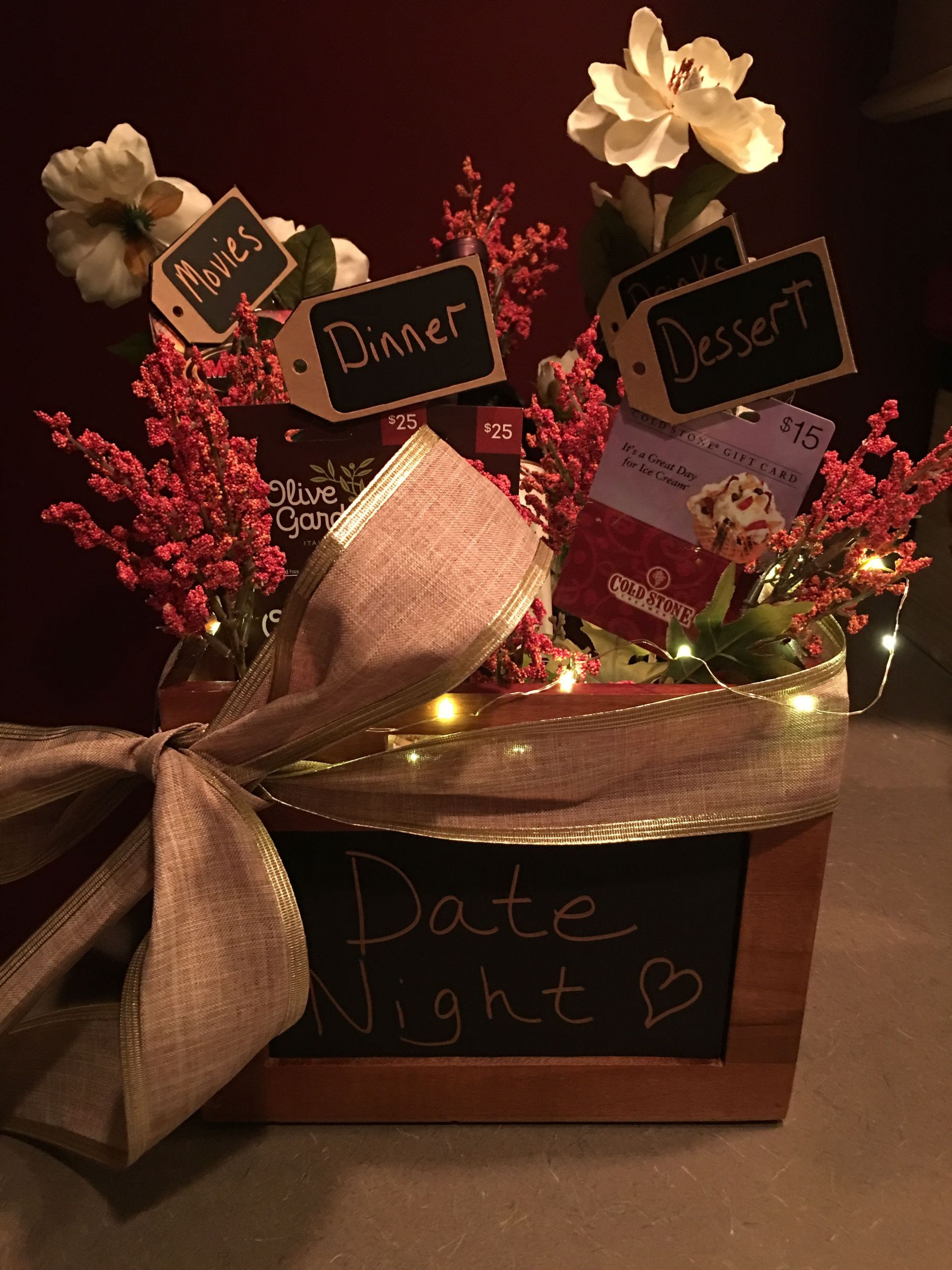 Engagement Gift Ideas For Young Couples
 Date night t basket