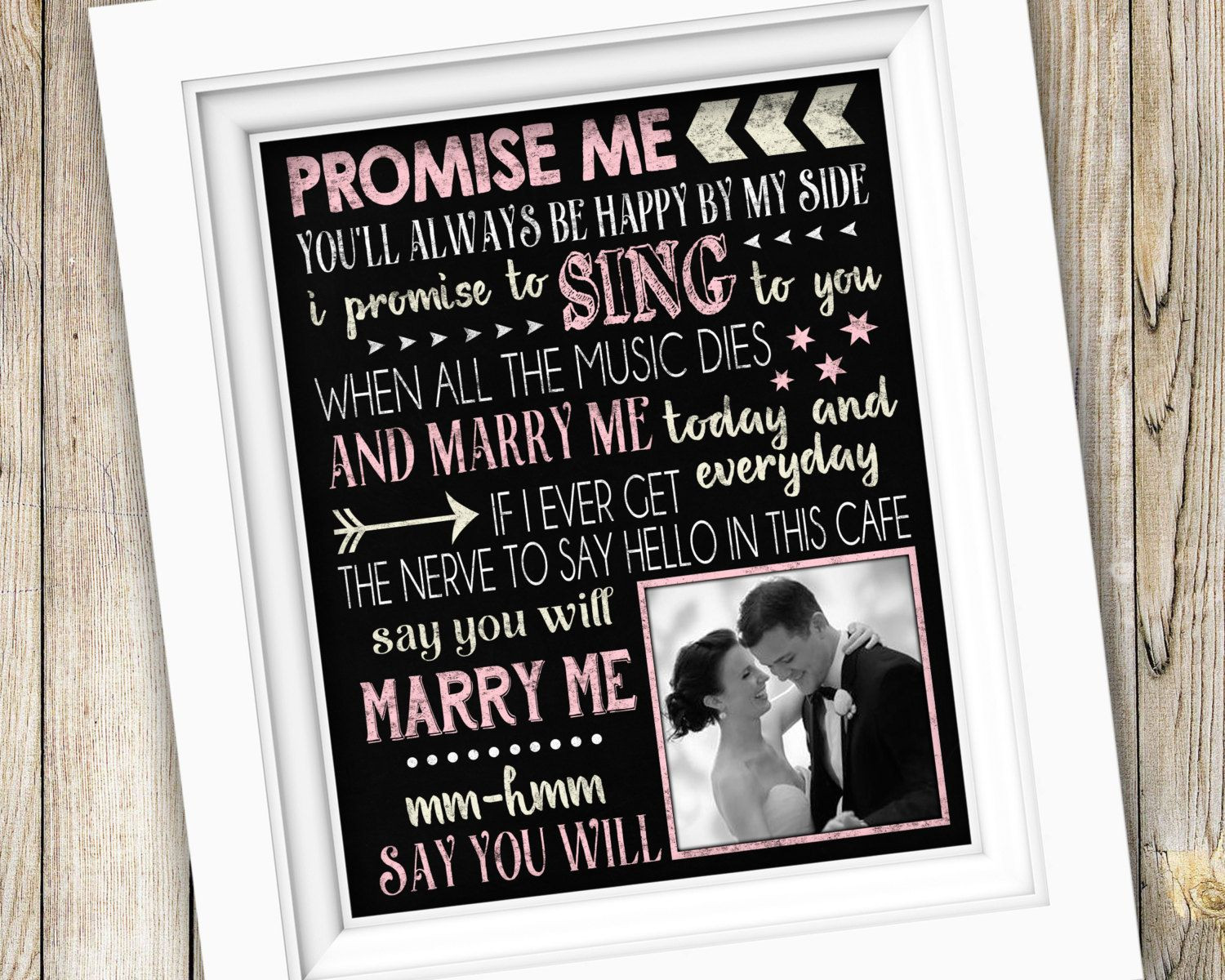 First Married Valentine'S Day Gift Ideas
 Valentines Day Gift Wedding Song Lyrics Art Printable
