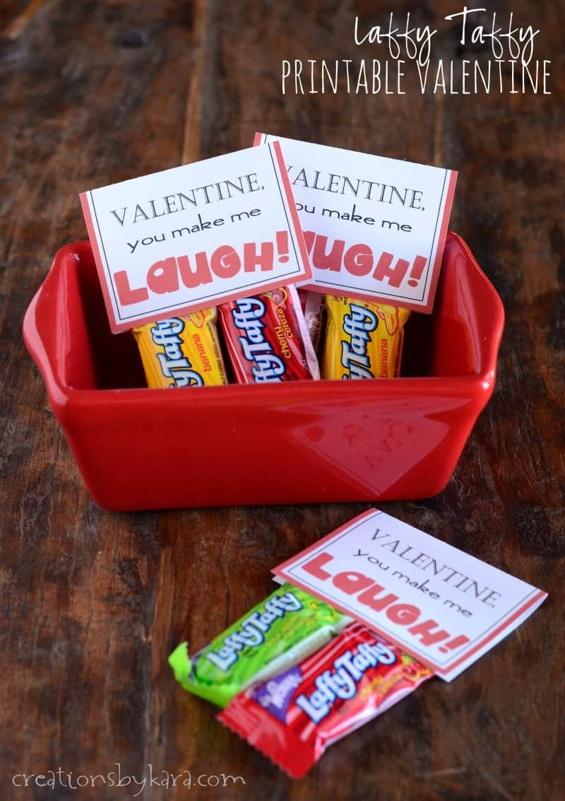 Free Valentine Gift Ideas
 Laffy taffy printable Valentine cards