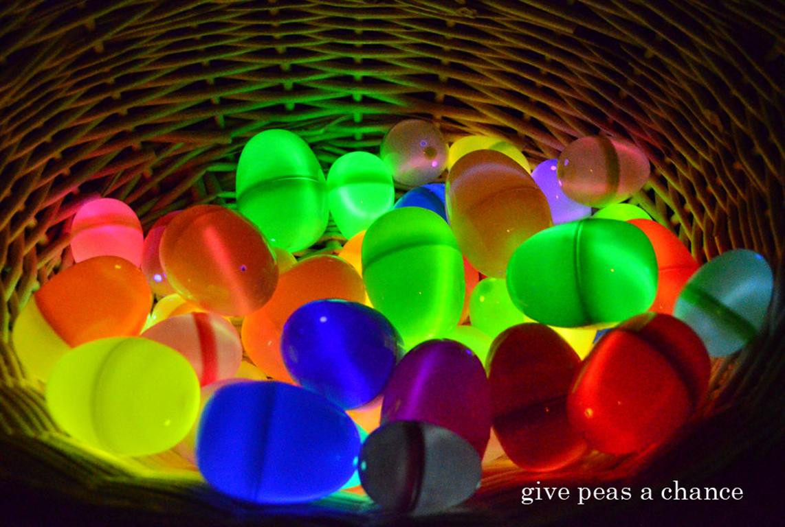 Glow In The Dark Easter Egg Hunt Ideas
 Give Peas a Chance Glow in the dark Easter egg hunt