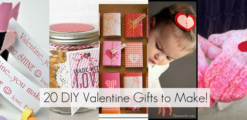 Great Valentine Gift Ideas
 Great Ideas — 20 DIY Valentine Gifts to Make