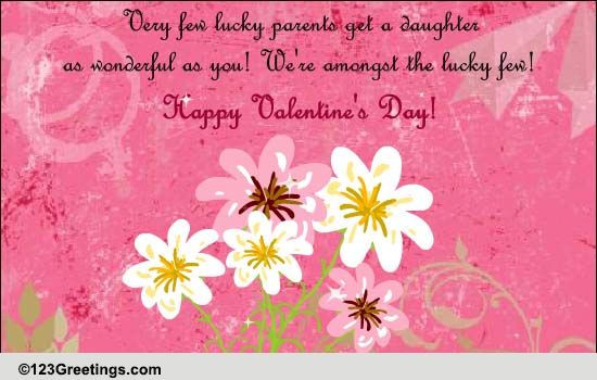 Happy Valentines Day Daughter Quotes
 Happy Valentine s Day Daughter Free Family eCards