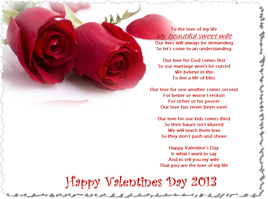 Happy Valentines Day Wife Quotes
 Happy Valentine 2013 Ecards Quotes for wife