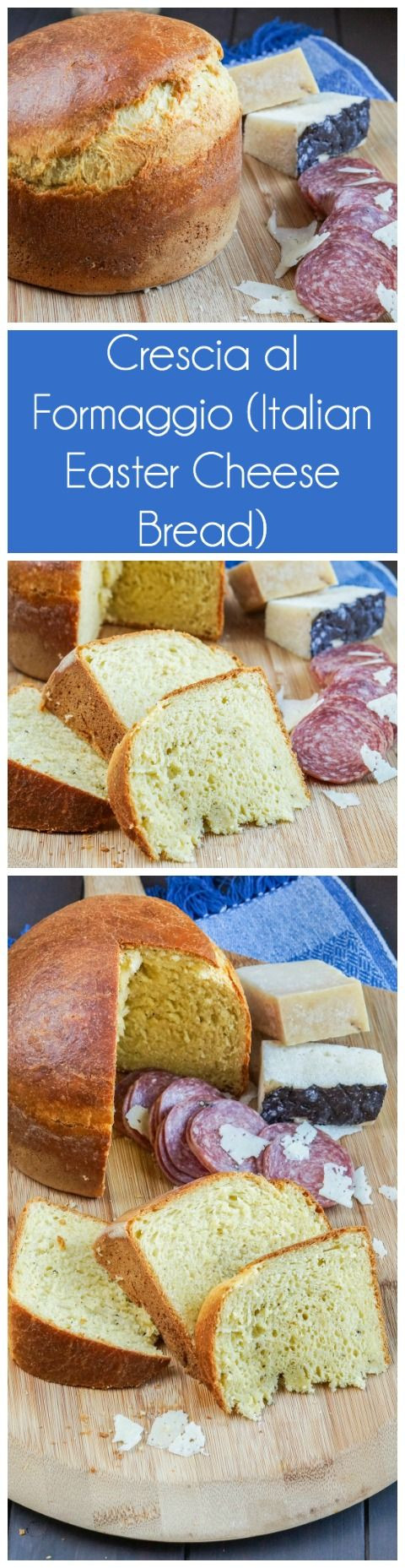 Italian Easter Bread With Meat And Cheese
 Crescia al Formaggio Italian Easter Cheese Bread