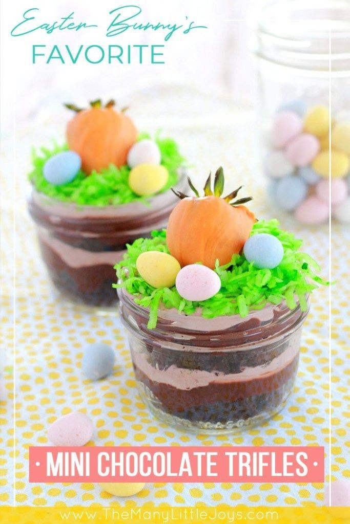 Kid Friendly Easter Desserts
 The Easter Bunny’s Favorite Mini Trifles a kid friendly