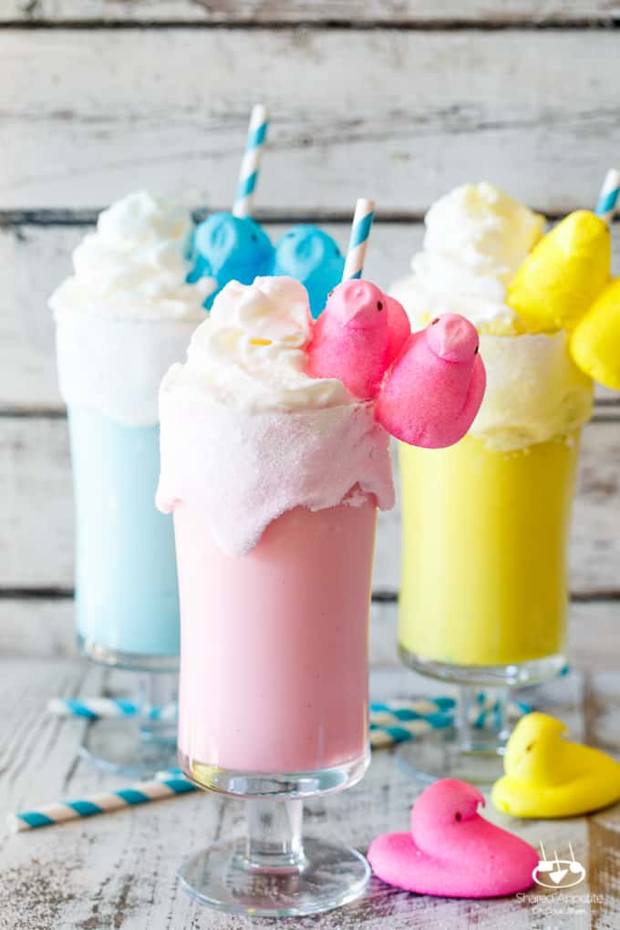 Kid Friendly Easter Desserts
 Toasted Marshmallow Easter Peeps Milkshakes d Appetite