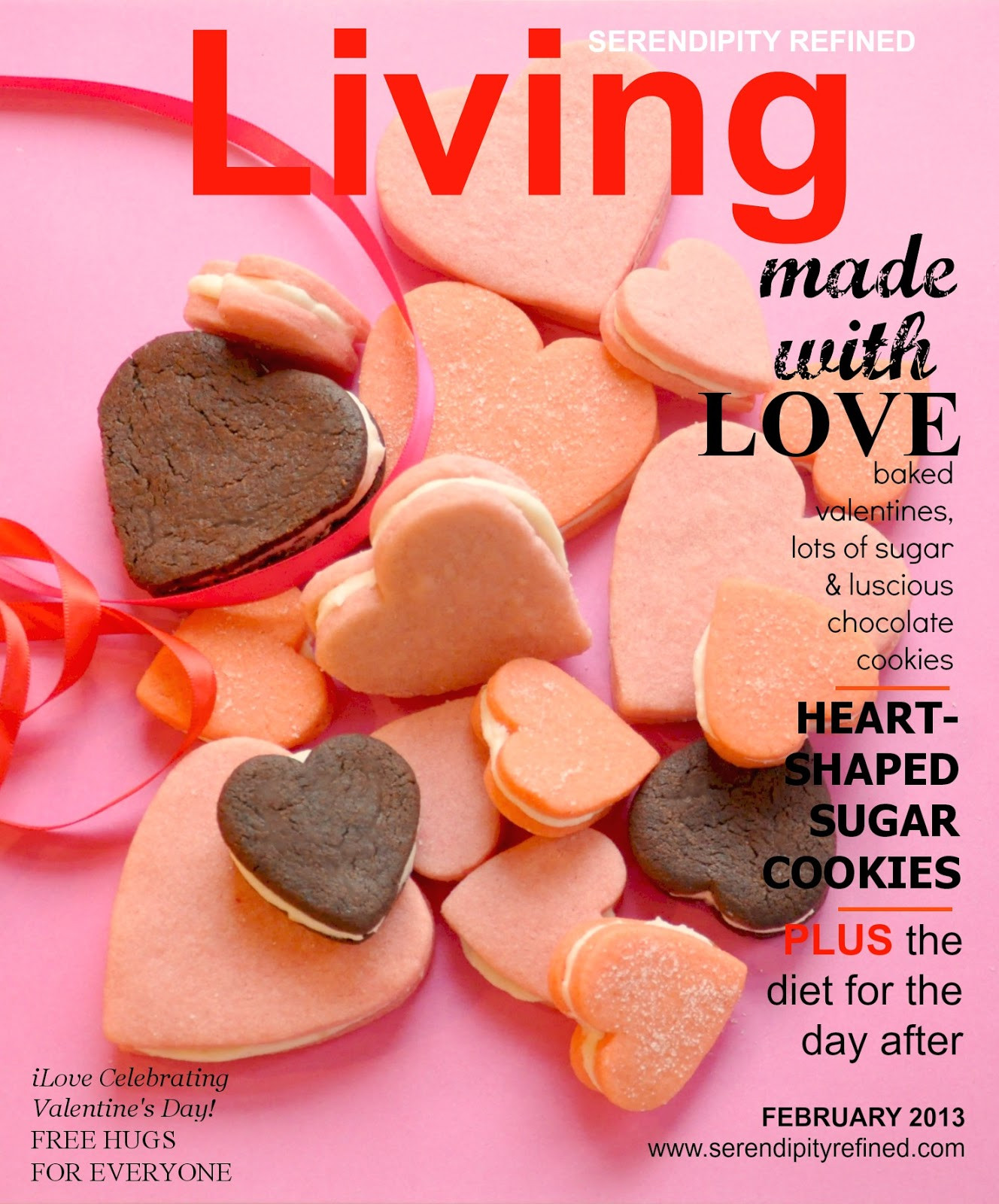 Martha Stewart Valentine Sugar Cookies
 Serendipity Refined Blog Cream Filled Chocolate Sandwich