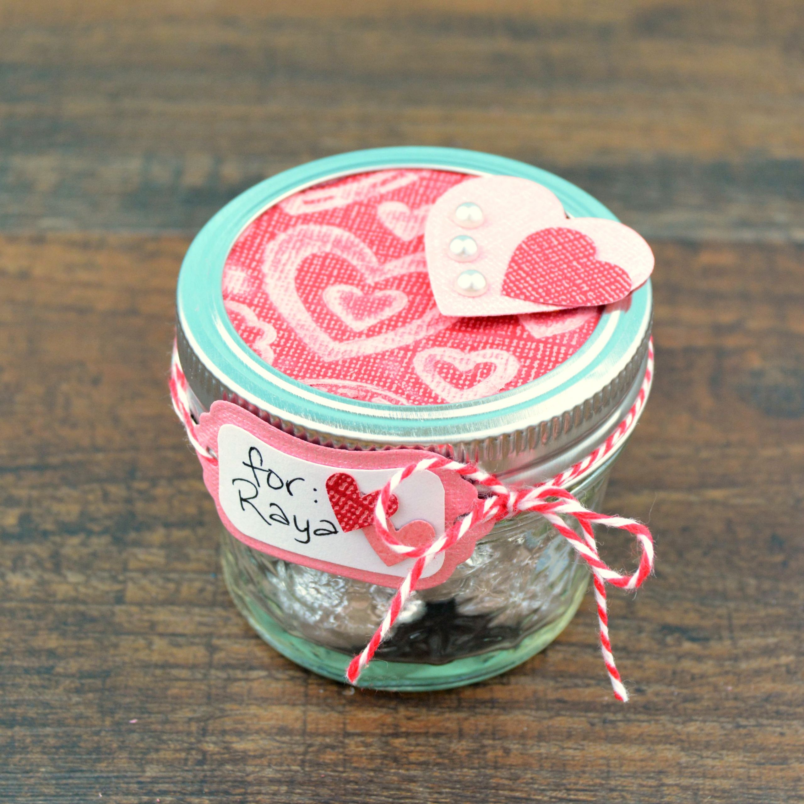 Mason Jar Valentine Gift Ideas
 Valentine Gift in a Mason Jar Happy Hour Projects