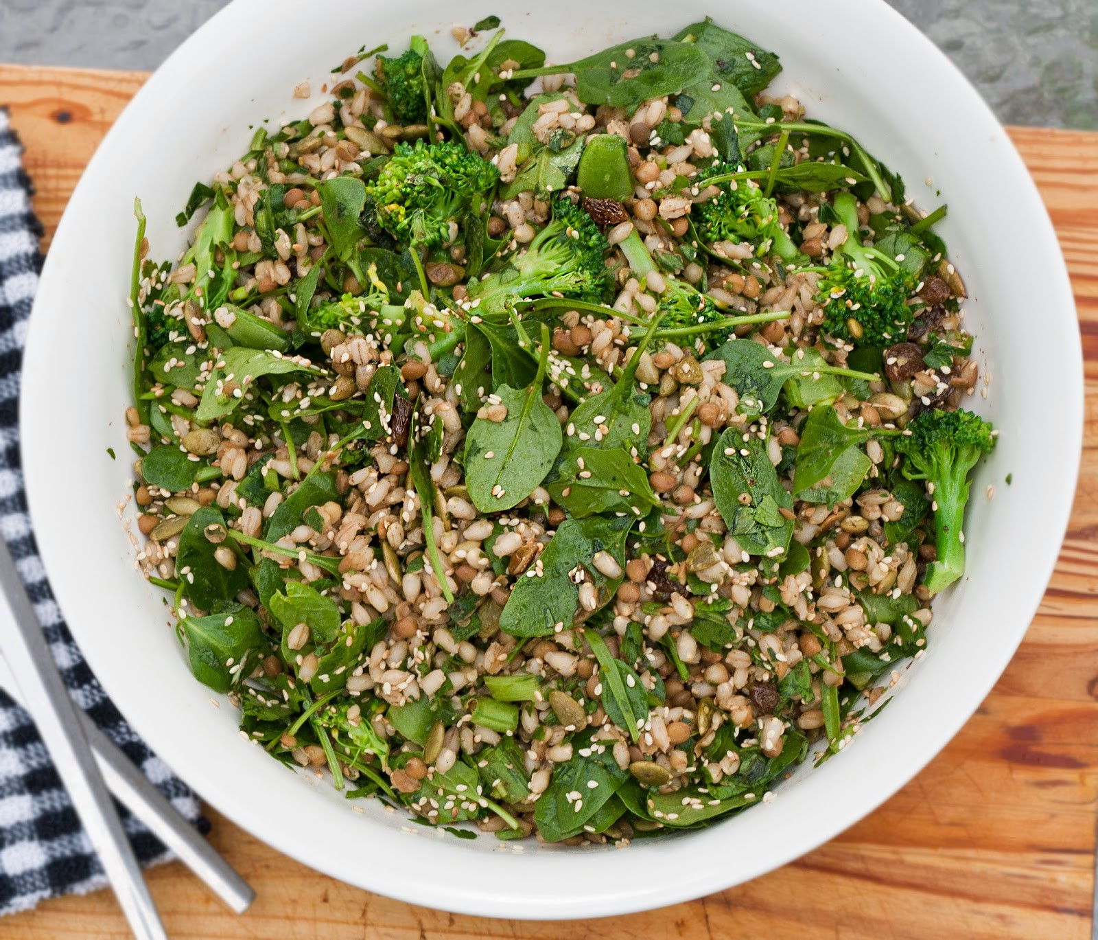 Middle Eastern Lentil Recipes
 der tisch Middle Eastern Barley and Brown Lentil Salad