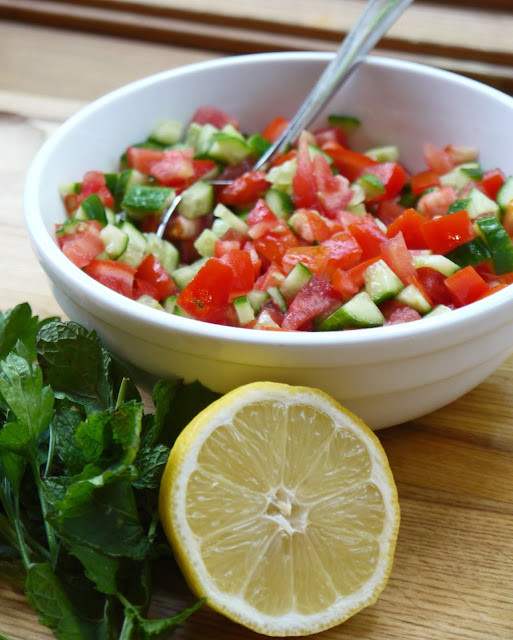 Middle Eastern Salad Recipes
 Bint Rhoda s Kitchen Middle Eastern Tomato Cucumber Salad