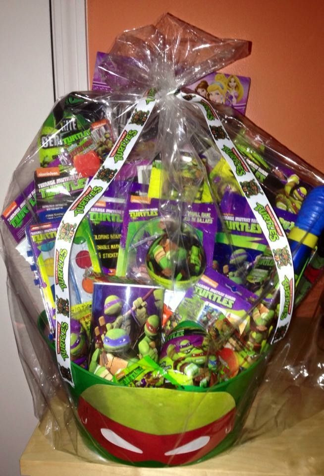 Ninja Turtle Easter Basket Ideas
 Pin on Baskets Wreaths Candy Bouquet Made by me
