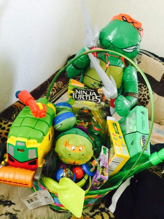 Ninja Turtle Easter Basket Ideas
 Ninja turtles Easter basket for my ninja is ready