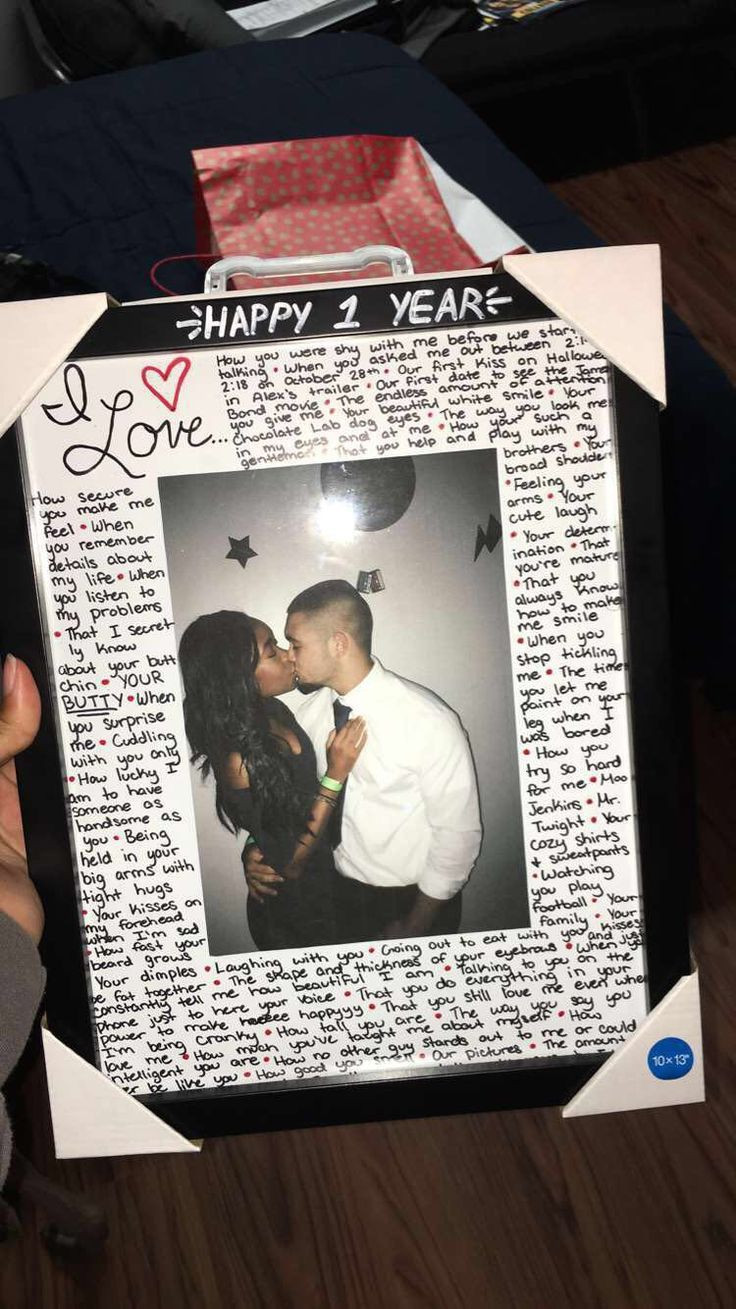 One Year Gift Ideas For Boyfriend
 Happy 1 Jahr zur Liebe meines Lebens Diygeschenke