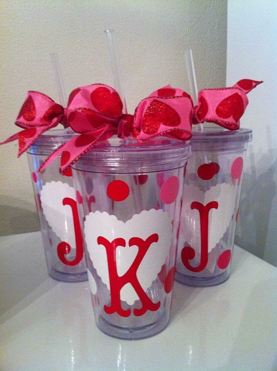 Personal Valentines Gift Ideas
 Personalized Valentine Tumbler Valentine s Day Teacher