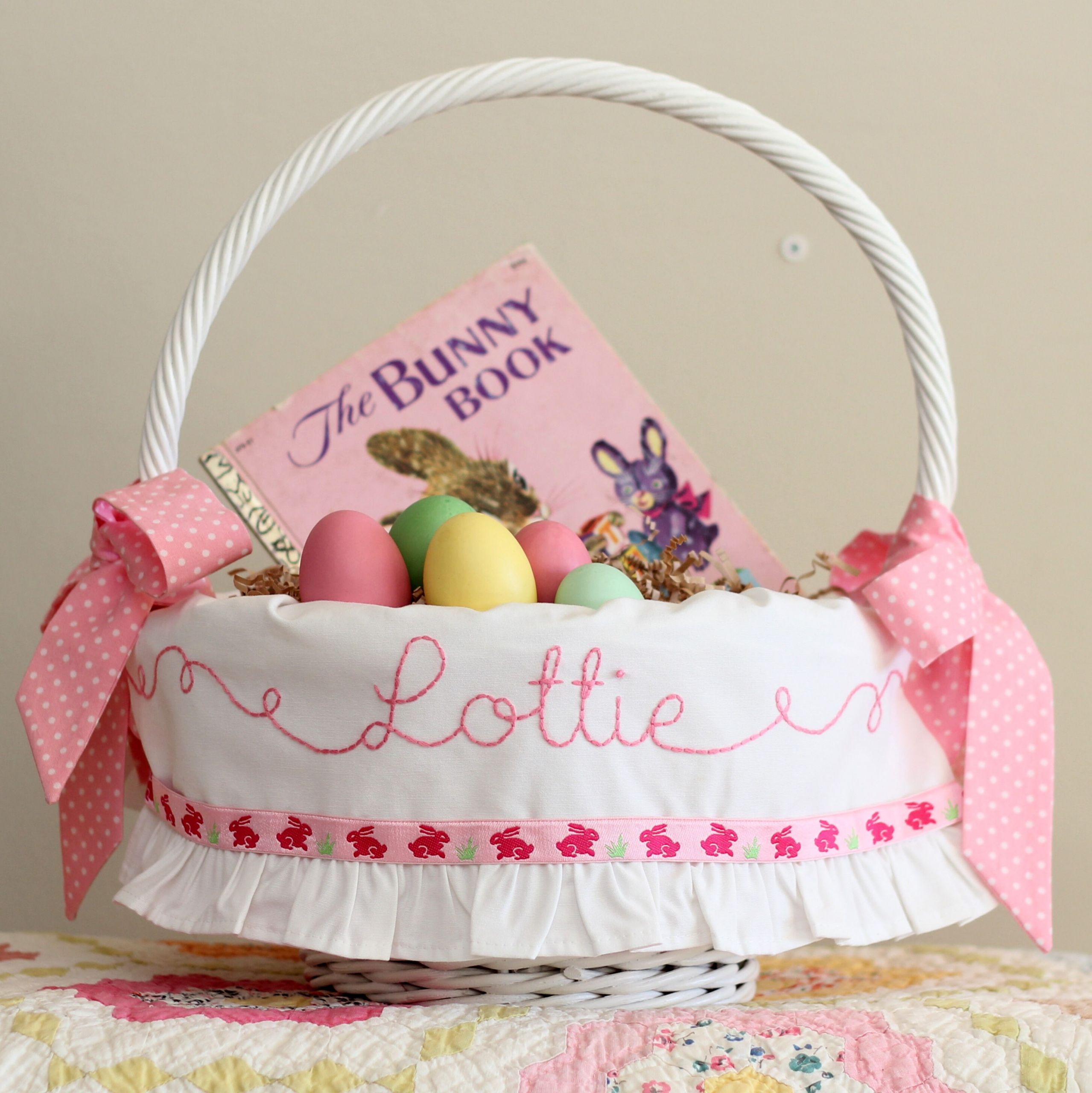 Personalized Easter Gift
 PREORDER 2022 Easter Basket Personalized Liner Monogrammed