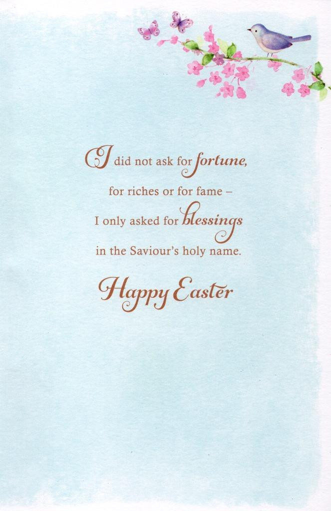 Prayer For Easter Dinner
 Helen Steiner Rice Easter Prayer Greeting Card Greetings