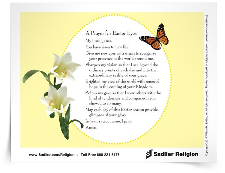 Prayer For Easter Dinner
 12 Easter Resources To Use With Catholic Children