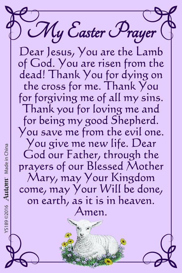 Prayer For Easter Dinner
 Easter Dinner Prayer Free Printable Prayers for Your