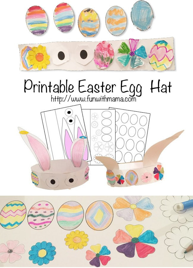 Printable Easter Craft
 Bunny Hat Easter Crafts For Kids Fun with Mama