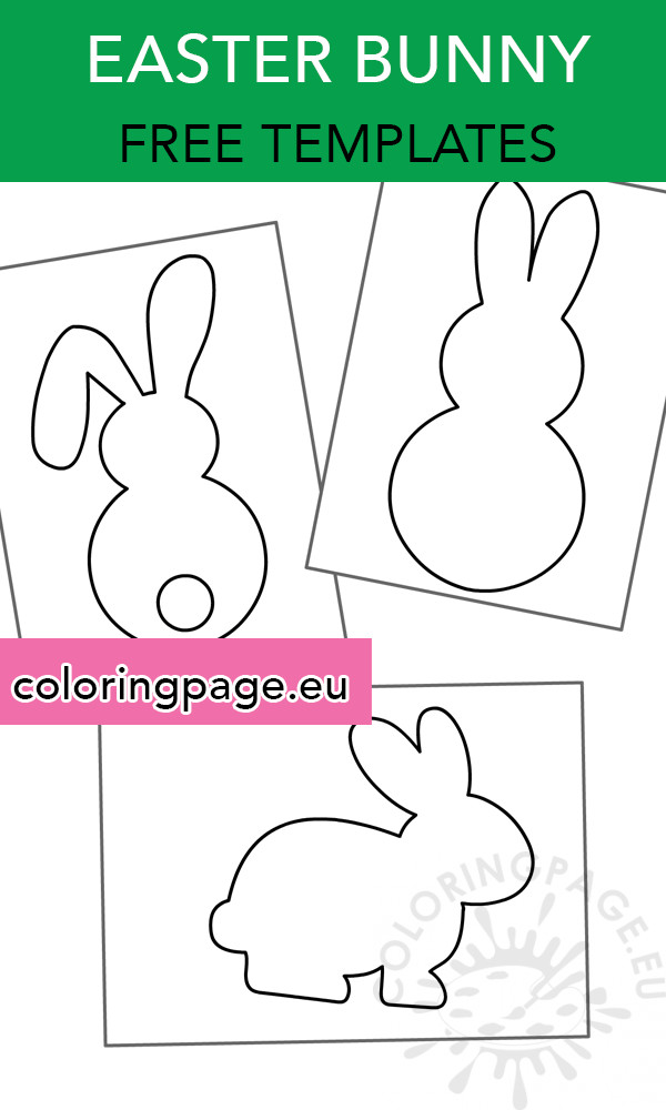 Printable Easter Craft
 Easter bunny templates – Coloring Page