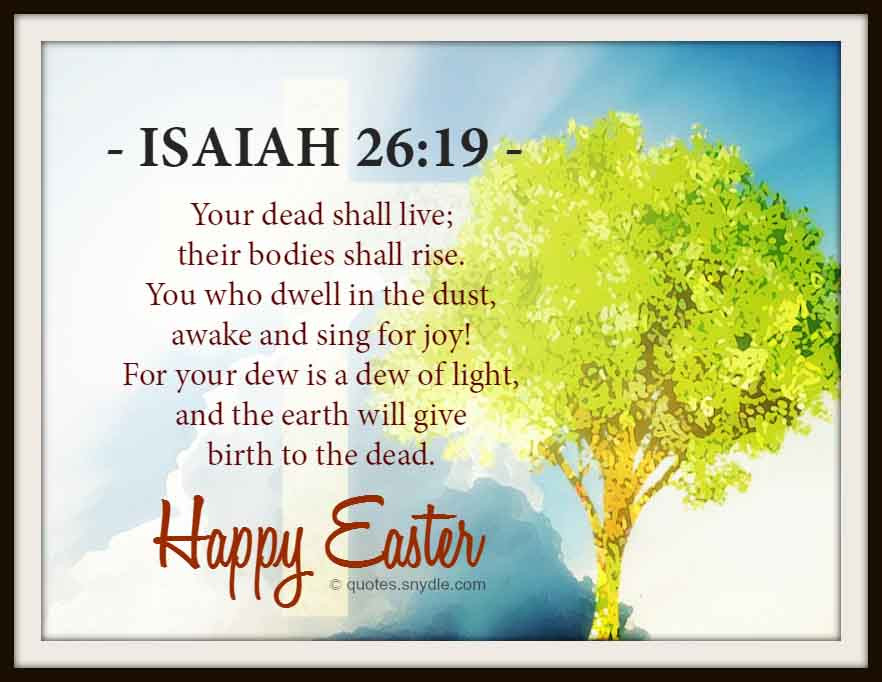 Quotes About Easter
 Easter Bible Quotes – Quotes and Sayings