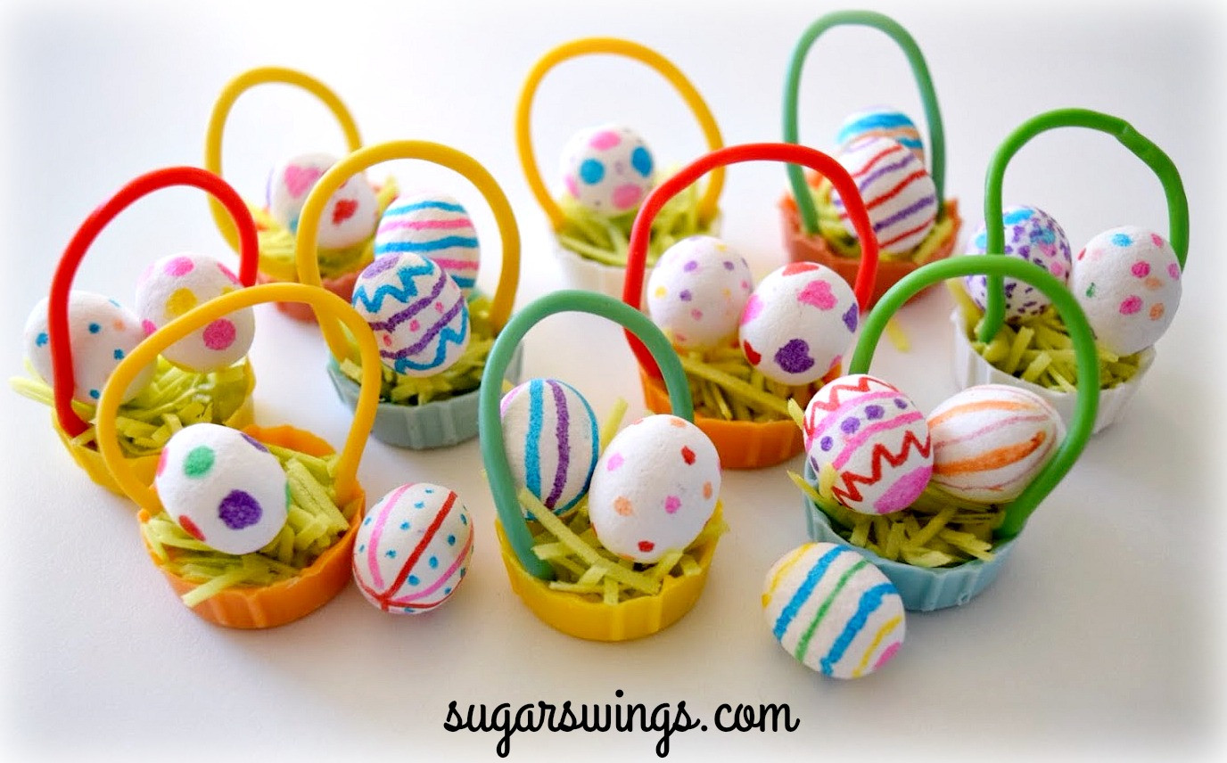 Small Easter Gifts
 Sugar Swings Serve Some Mini Easter Basket Spring Cupcakes