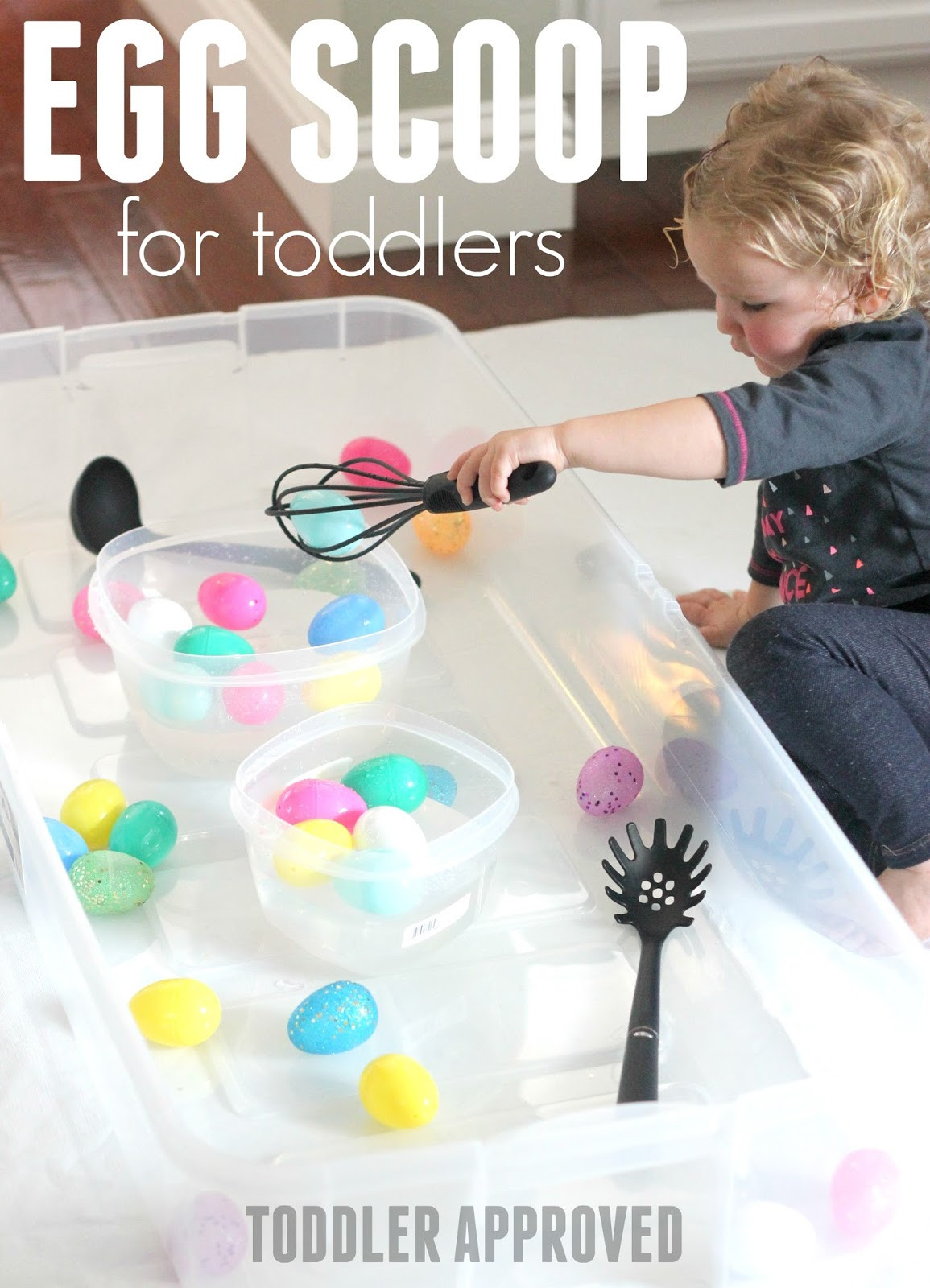 Toddlers Easter Activities
 Toddler Approved Egg Scoop Easter Activity for Toddlers