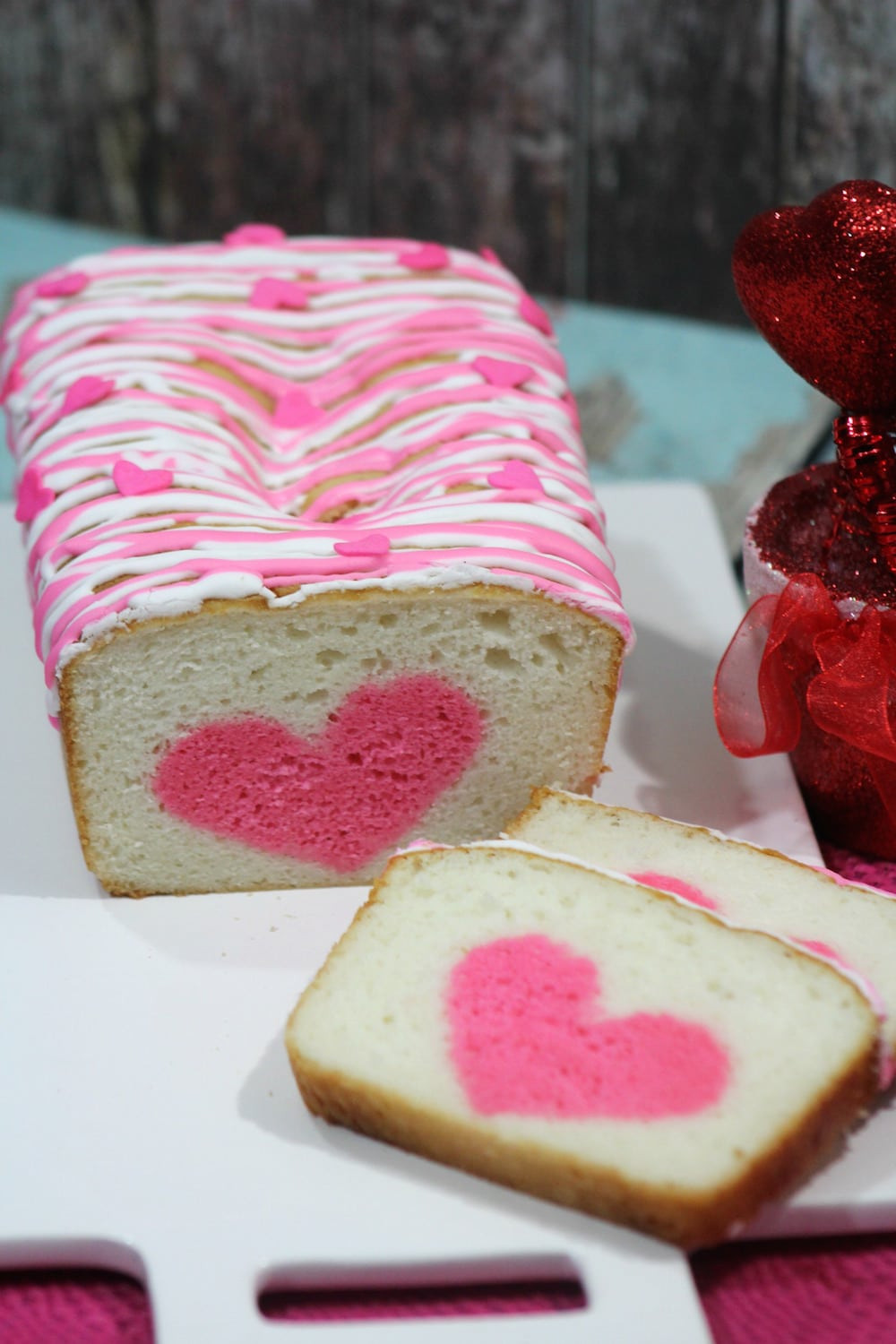 Valentine Cake Recipe
 Vanilla Strawberry Loaf Heart Cake Recipe Perfect For