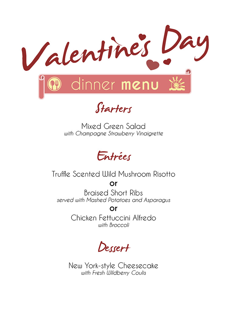 Valentine Day Dinner Menus
 Valentines Day Dinner Menu Vancouver Paddlewheeler