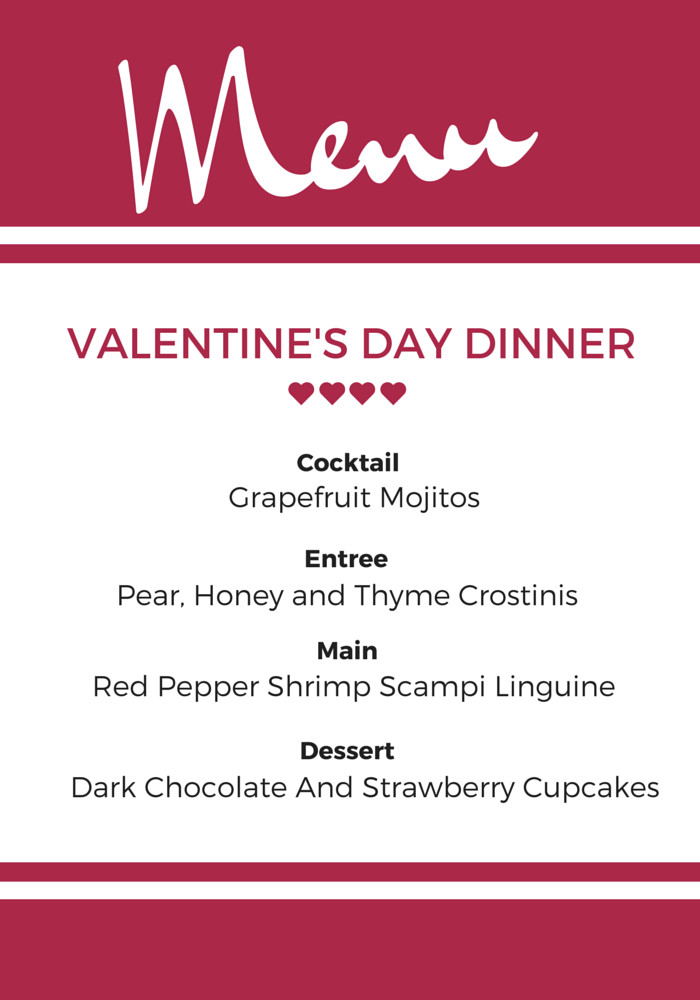 Valentine Day Dinner Restaurant
 Easy Feasts A Valentine s Day Menu Pretty Mayhem
