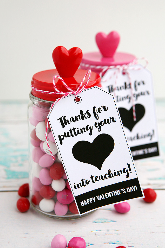 Valentine Day Gift Ideas For Teachers
 Thanks For Putting Your Heart Into Teaching Eighteen25