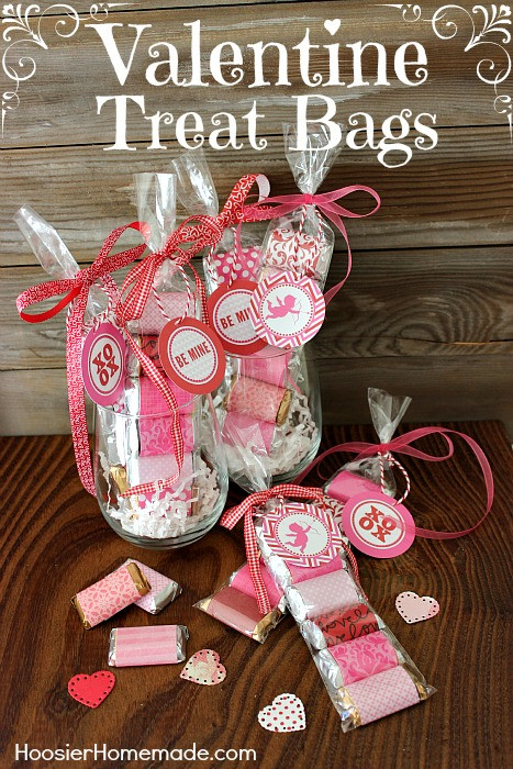 Valentine Gift Bags Ideas
 33 Homemade Valentines & Treat Bag Ideas Nest of Posies